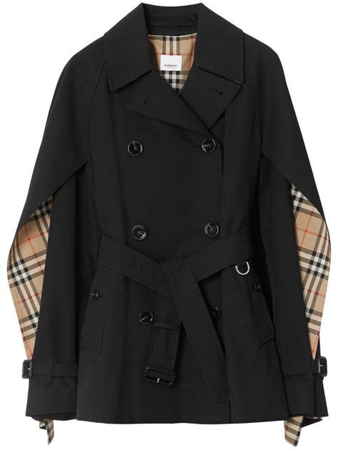 burberry cape black netaporter|net a porter Burberry jacket.